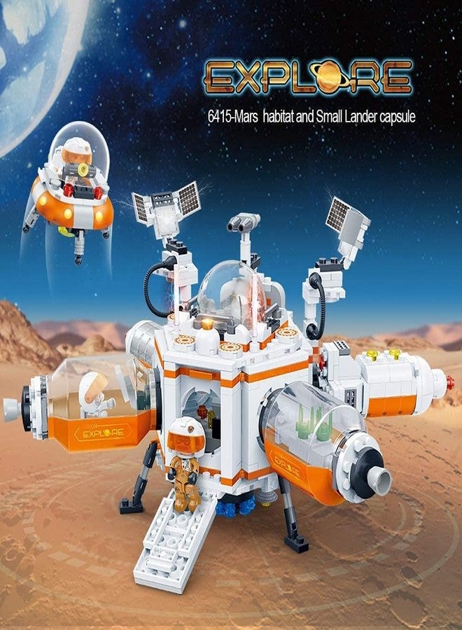 IDUINO Space Shuttle Toys, Mars Research Shuttle Building Blocks for Toddlers, Spaceship Toy Building Kit with Astronaut Figurine for Boys 6-14, 524 Pieces - Image 5